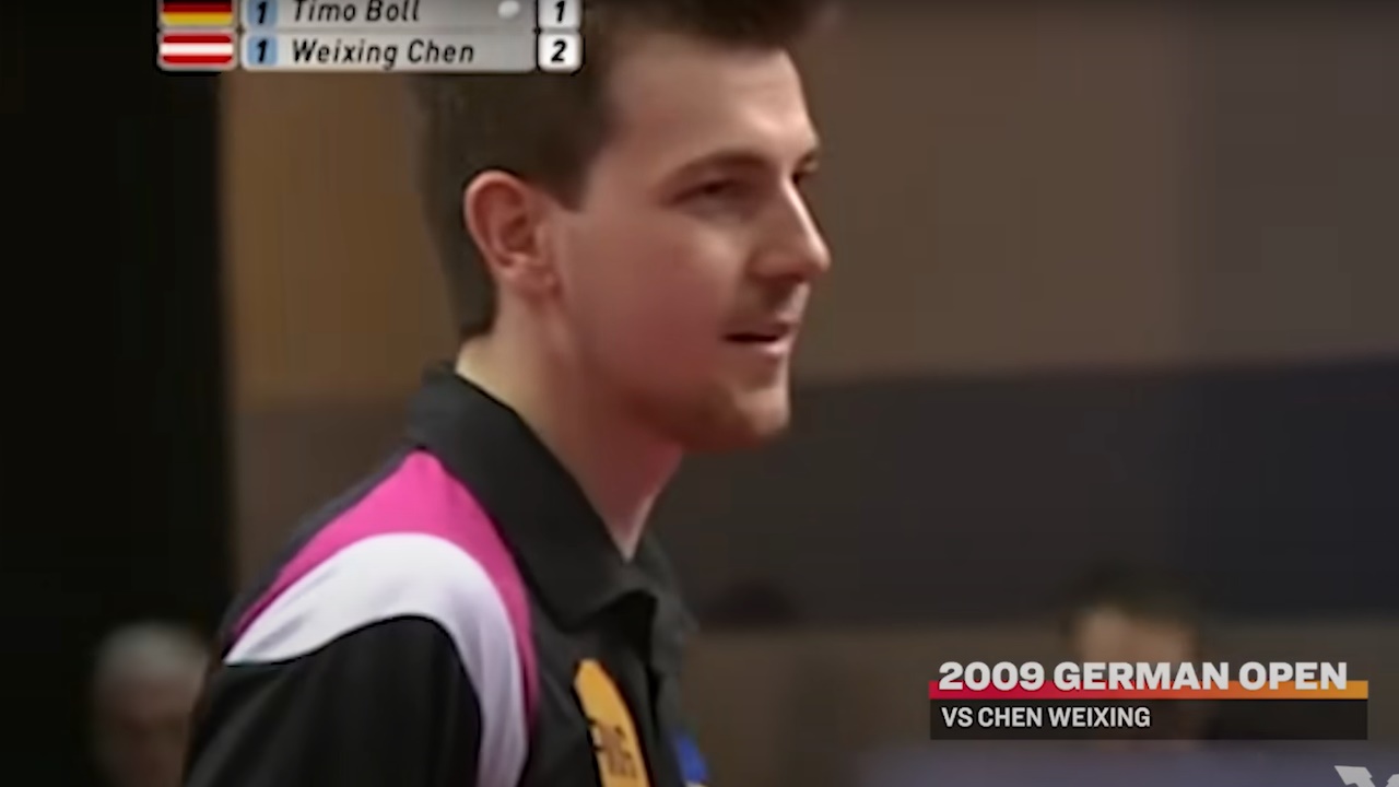 Timo Boll Vs Chen Weixing atthe German Open 2009 © World Table Tennis Timo Boll Vs Chen Weixing at the German Open 2009 © World Table Tennis